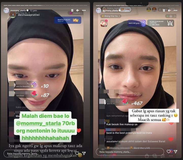 Inara Rusli Live TikTok Hapus Make Up Gara-gara Gabut, Bingung dengan Reaksi yang Didapat