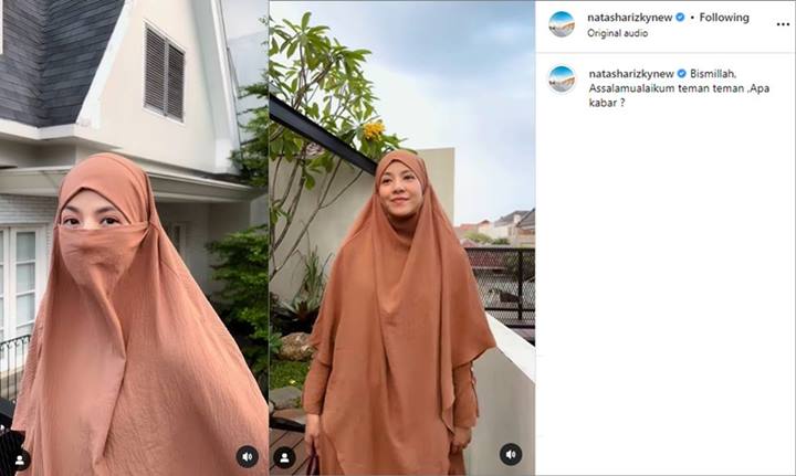 Pesona Natasha Rizky Saat Sekilas Tampil Bercadar Tuai Sorotan