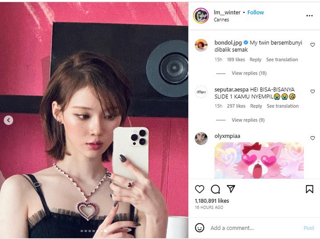 Winter Aespa Ketahuan Edit Foto Malah Tuai Reaksi Kocak Dari Fans