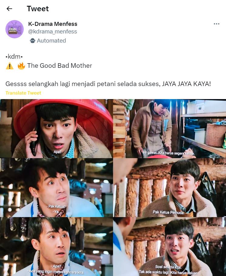 penggemar membahas adegan Park Cheon