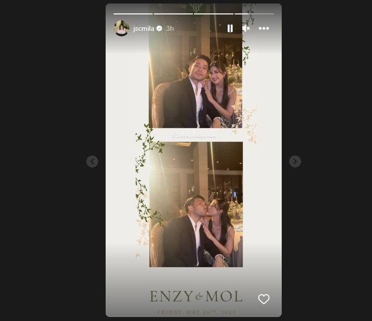 Hadiri Resepsi Enzy Storia-Molen, Jessica Mila Umbar Keromantisan Cium Yakup Hasibuan