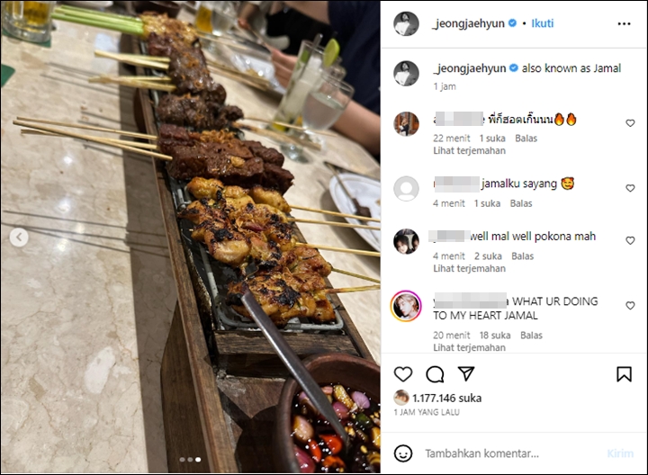 Jaehyun NCT Bak Cowok Jaksel Saat Nongki Makan Sate Disorot, Caption Jamal Trending