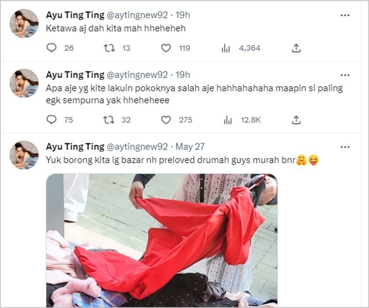 Ayu Ting Ting Banjir Dukungan Usai Curhat Selalu Salah