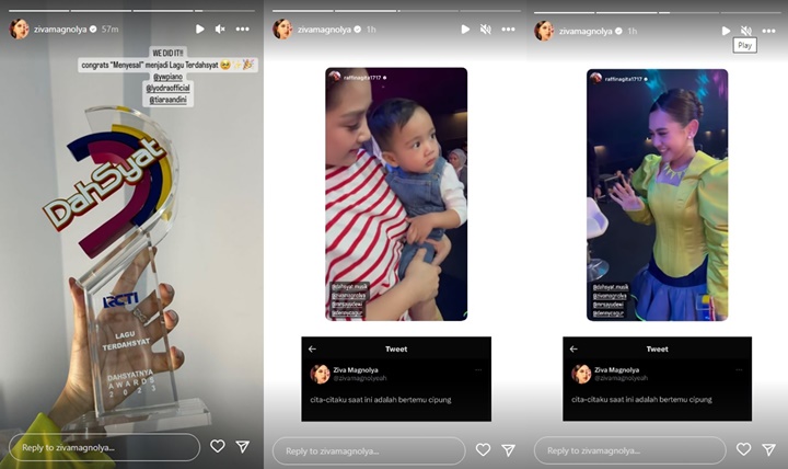Ziva Magnolya Pakai Busana Jreng Saat Terima Piala di Dahsyatnya Awards 2023
