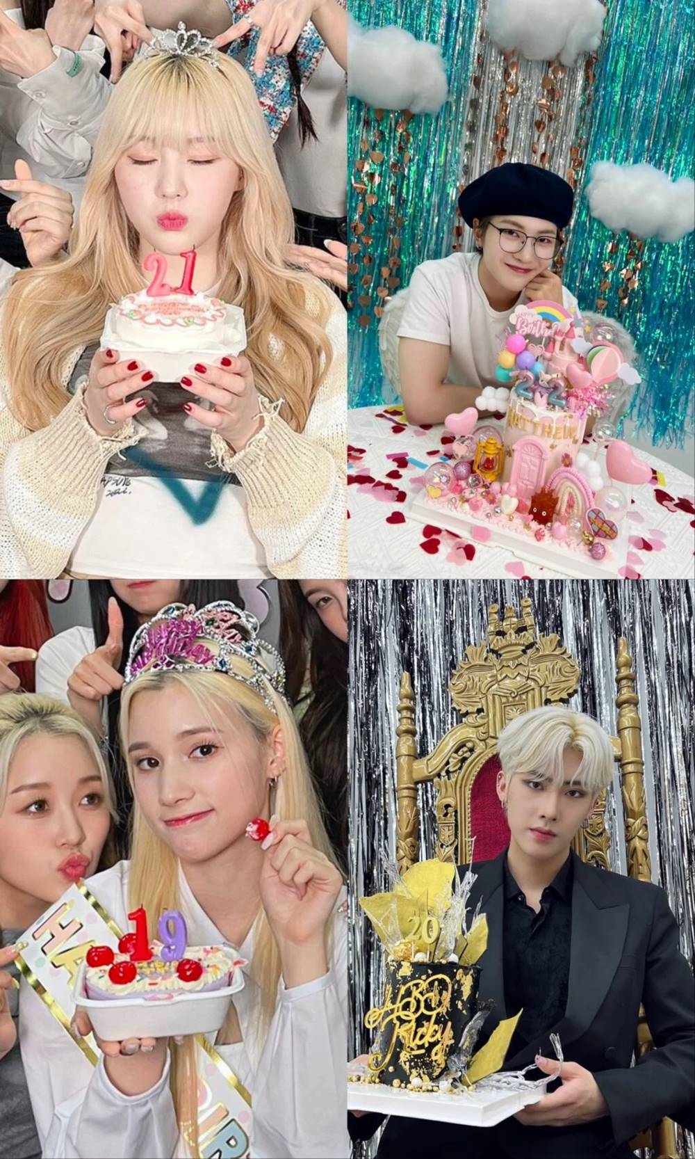 foto kue ulang tahun member ZB1 dan Kep1er