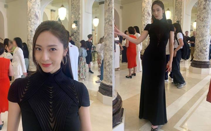 Krystal Pakai Dress Sopan Usai Tampil Seksi di Cannes, Sang Aktris Ungkap Alasannya