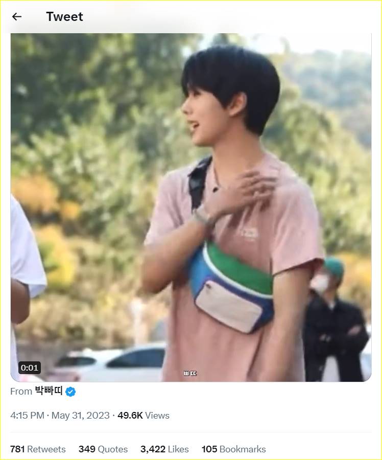 Jisung NCT menuai gempar karena menarik lengan kaosnya