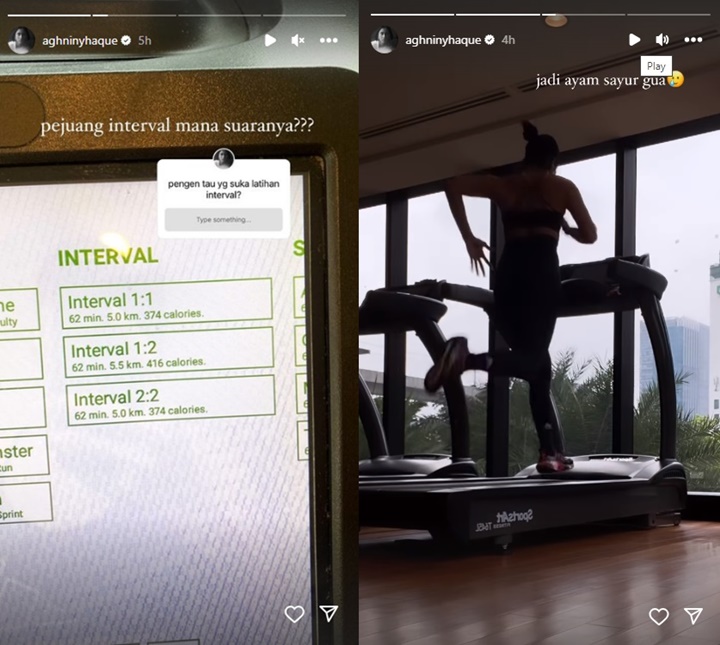 Aghniny Haque Lari Cepat di Treadmill Bikin Jantungan, Netter Ikutan Ngos-ngosan