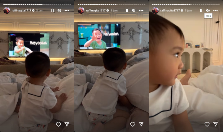 Rayyanza Tak Kedip Lihat Kelucuan Rafathar Saat Masih Balita