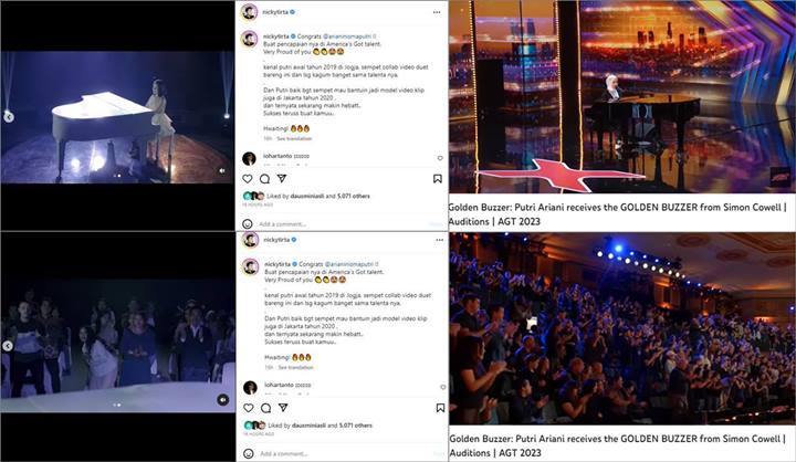Putri Ariani Pernah Jadi Model MV Nicky Tirta, Adegan Mirip di Panggung America\'s Got Talent Disorot
