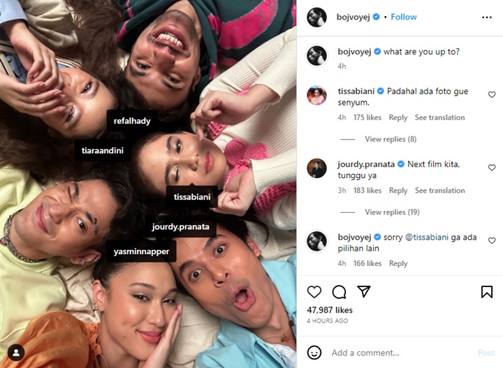 Diapit Refal Hady dan Bio One, Tiara Andini Bikin Heboh Gabung Circle Aktor