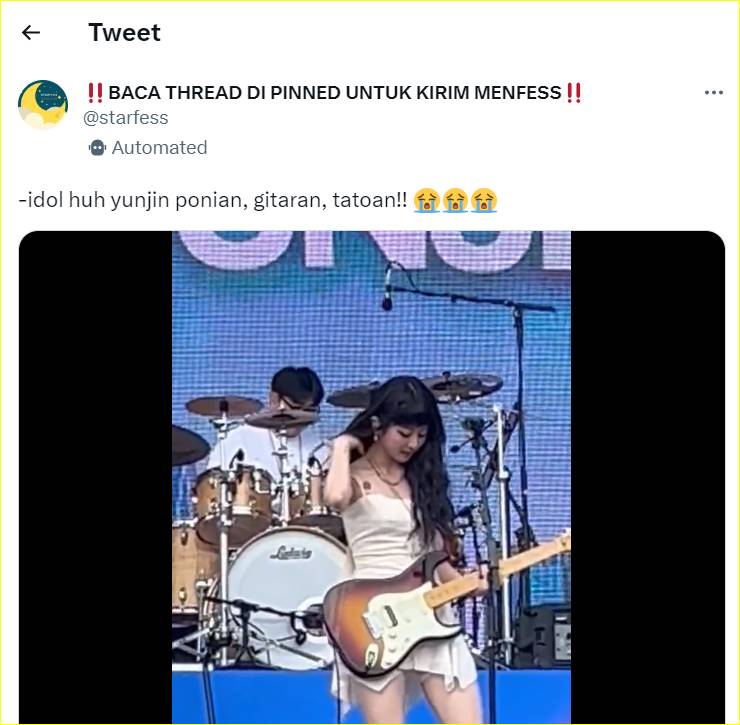 Huh Yunjin LE SSERAFIM mencuri perhatian