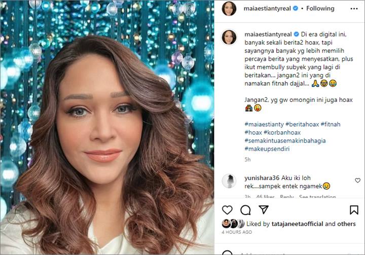 Maia Estianty Singgung Hoaks dan Fitnah, Yuni Shara Ikut Curhat