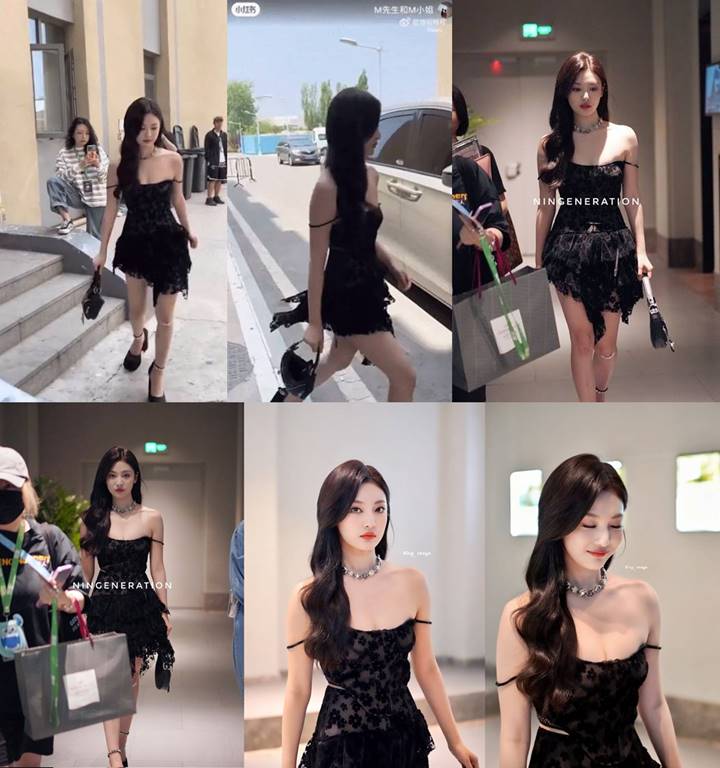 NingNing aespa Tampil Cantik dan Seksi Selama Jalani Jadwal Solo di Tiongkok
