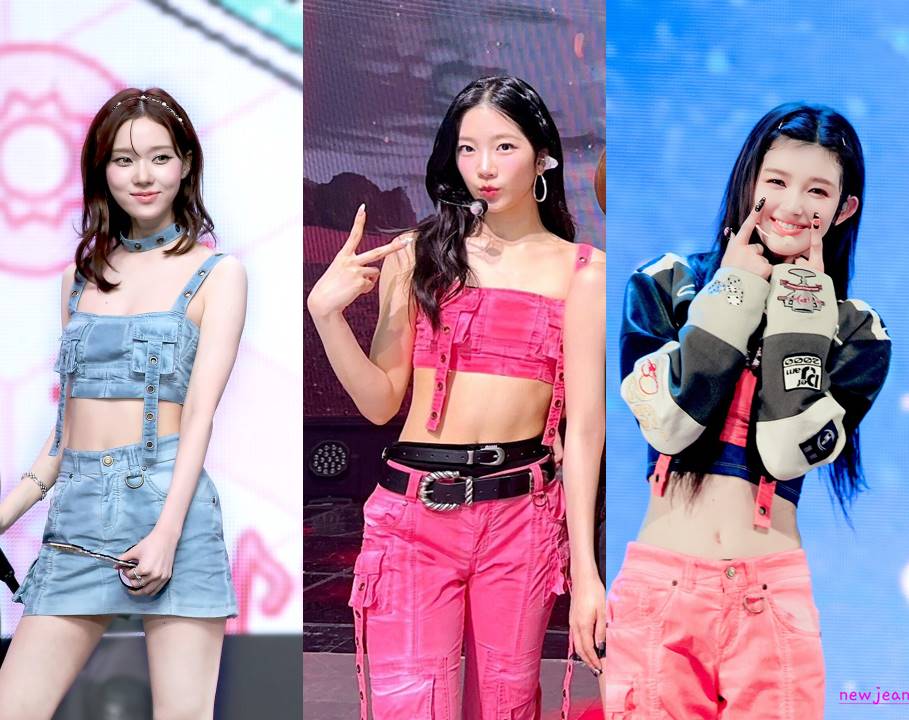 Winter aespa, Kazuha LE SSERAFIM, dan Danielle NewJeans pakai outfit sama