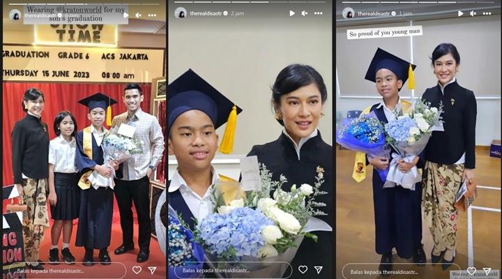 Dian Sastro Tampil Bak Ningrat di Acara Kelulusan Sang Putra Dian Sastro Tampil Bak Ningrat di Acara Kelulusan Sang Putra