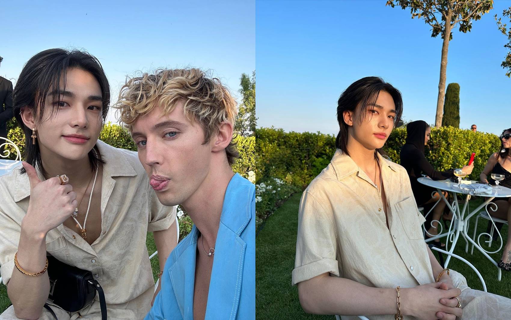 Troye Sivan post foto bareng Hyunjin Stray Kids
