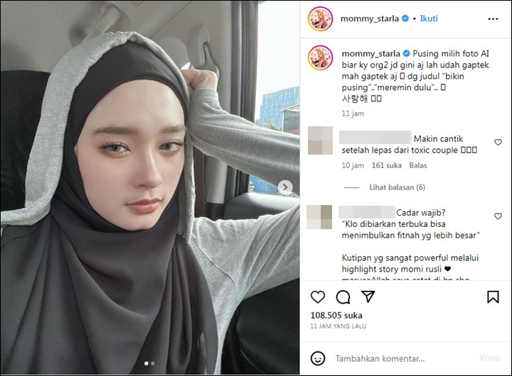 Niat Ikut Tren AI, Inara Rusli Posting Foto Tak Terduga