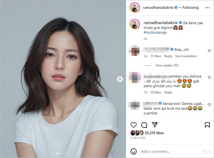 Potret Sandra Dewi dan Nia Ramadhani Versi AI Korea Buat Terpukau-Topik Pagi