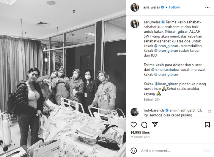 Sudah Keluar ICU, Momen Putra Asri Welas Mengaji Tuai Keharuan