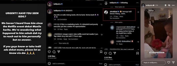 Akun Suami Prisia Nasution Unggah Kehilangan
