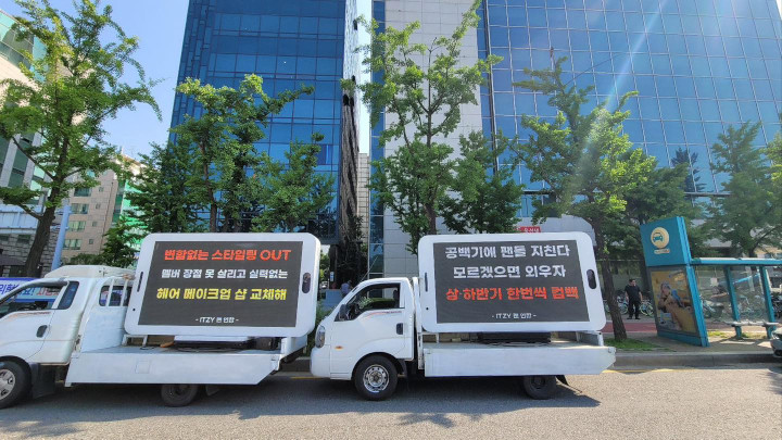 Fans ITZY Kirim Truk Protes ke Agensi Tuntut Ganti Konsep Hingga Cara Promosi