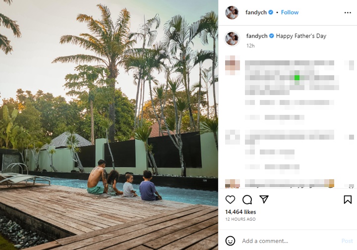 Postingan Fandy Christian Sehati dengan Gambar Tato Baru Dahlia Poland