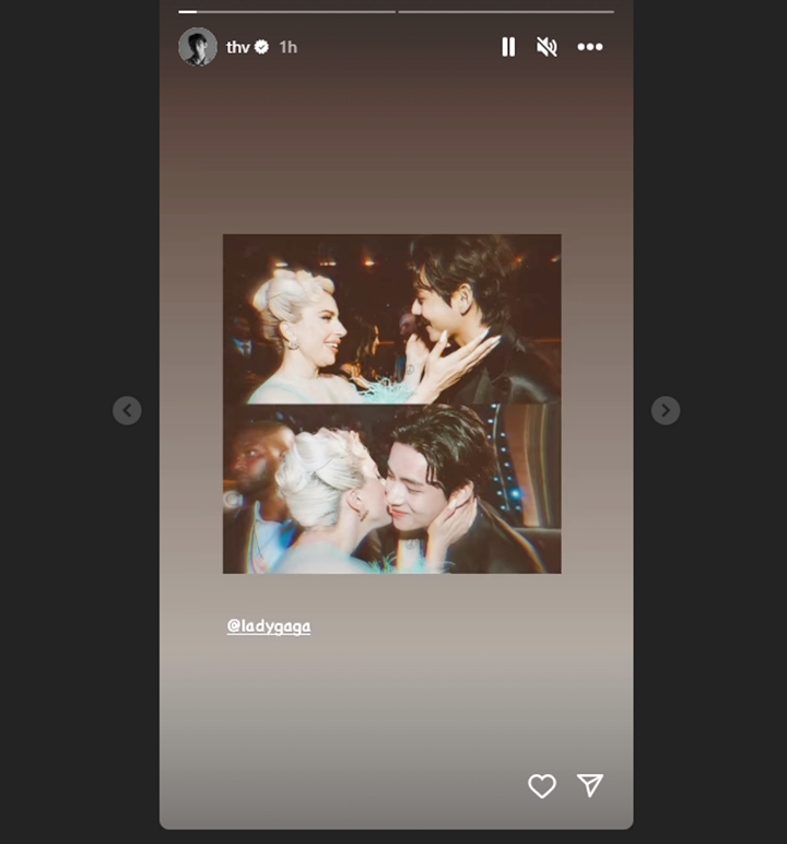 V BTS Posting Cipika-Cipiki Dengan Lady Gaga Diduga Punya Maksud Tersembunyi
