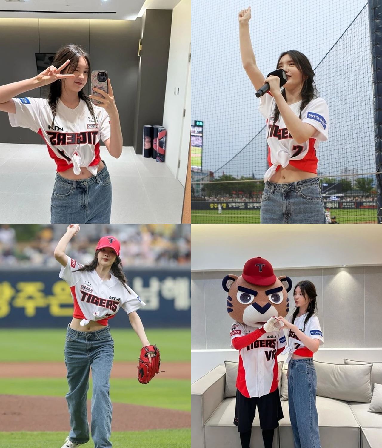 Digosikan Pacari Park Seo Joon, Visual Xooos Curi Atensi jadi Pelempar Pertama di Pertandingan Baseball