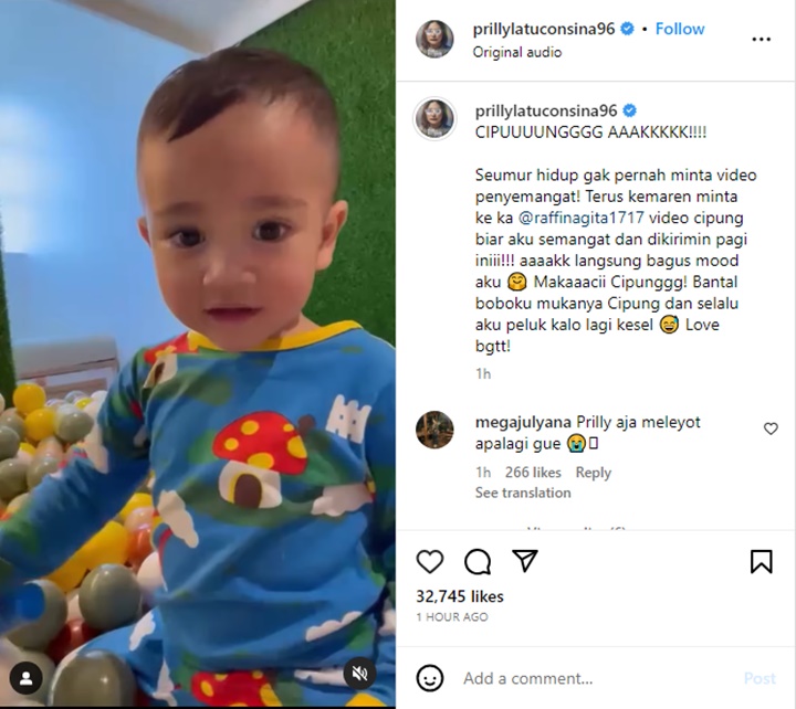 Ngemis ke Raffi Ahmad, Prilly Latuconsina Histeris Usai Disemangati Rayyanza