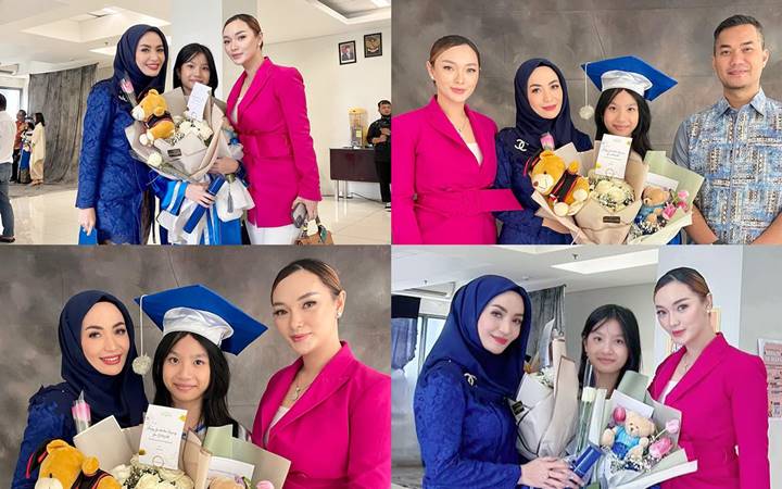 Hadiri Wisuda Aqila Bersama