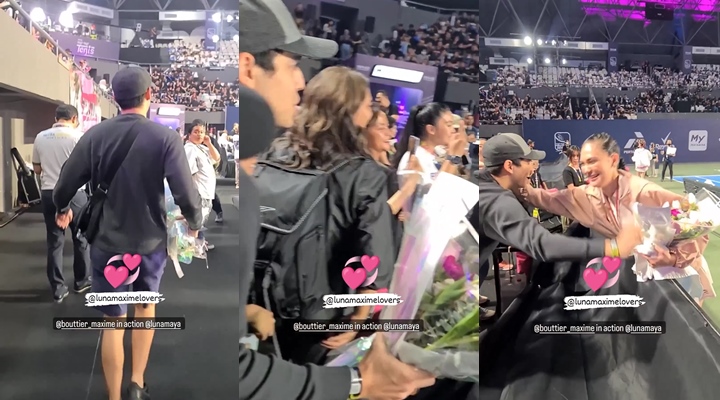 Maxime Bouttier Kasih Bunga ke Luna Maya