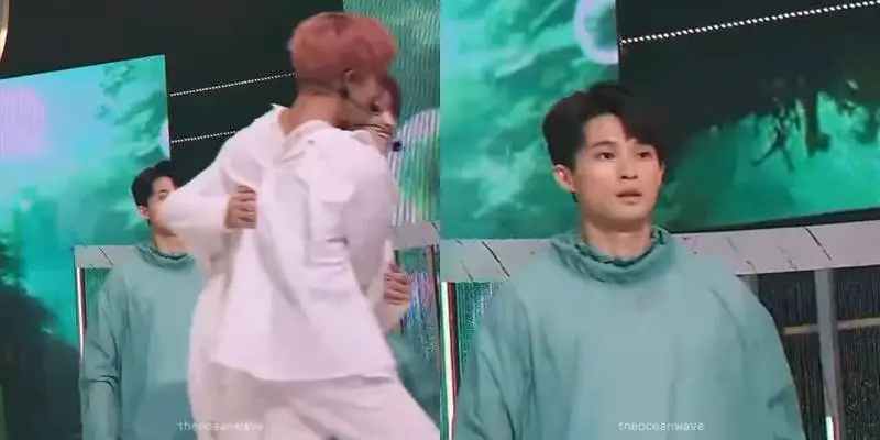 momen Jaemin dan Chenle pelukan disorot back dancer