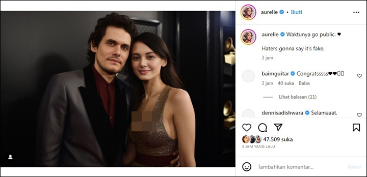 Aurelie Moeremans Ngaku Go Public Dengan Pria Tampan, Fotonya Bikin Geleng-Geleng
