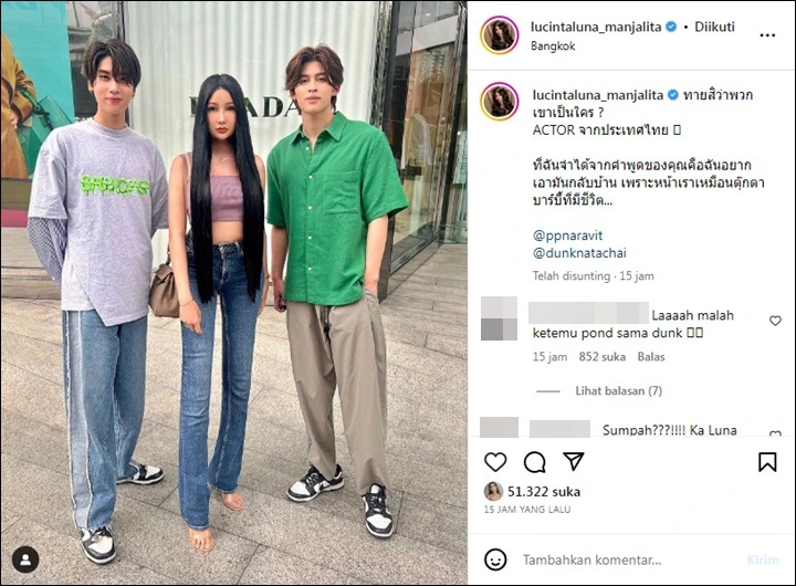 Lucinta Luna Sukses Bikin Iri Usai Ketemu 2 Aktor Thailand Ganteng