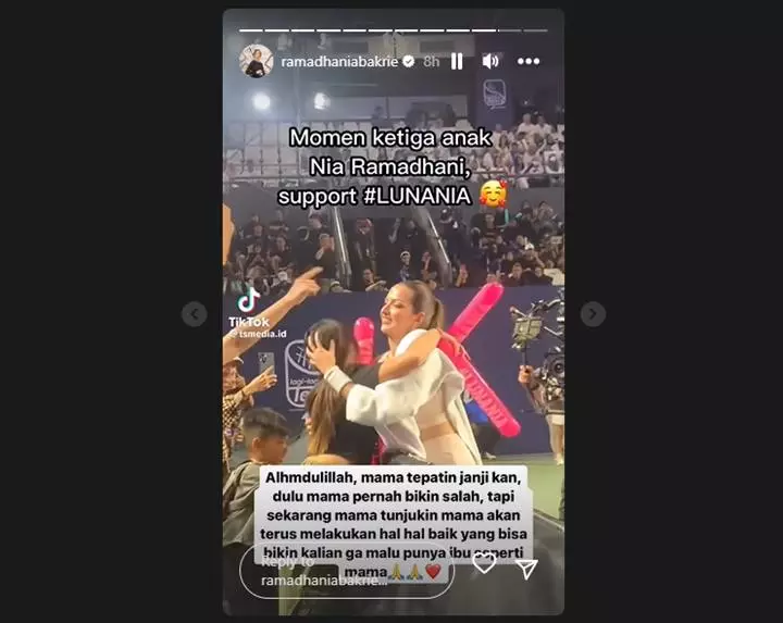 Nia Ramadhani Tepati Janji ke Anak-anak Tebus Kesalahan Dulu dengan Prestasi