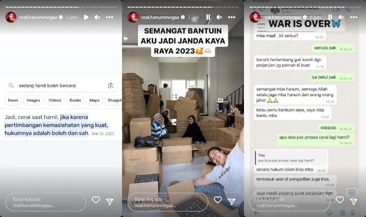 Beber Bukti Suami Selingkuh, Hanum Mega Cari Tahu Soal Proses Cerai Saat Hamil