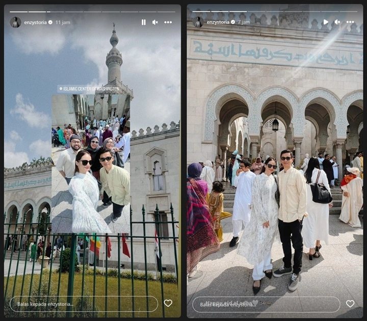 Enzy Storia Rayakan Idul Adha Bareng Suami di Amerika, Malah Digeruduk Respons Jenaka
