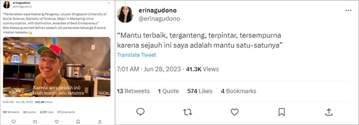 Kaesang Bawa-bawa Latar Pendidikan untuk Pidato di Nikahan Kakak Erina Gudono, Endingnya Banyol