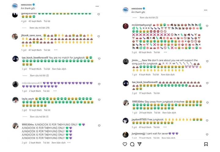 Instagram Han So Hee Banjir Komentar dari Shipper TaeKook Usai Berita Bintangi MV Jungkook BTS