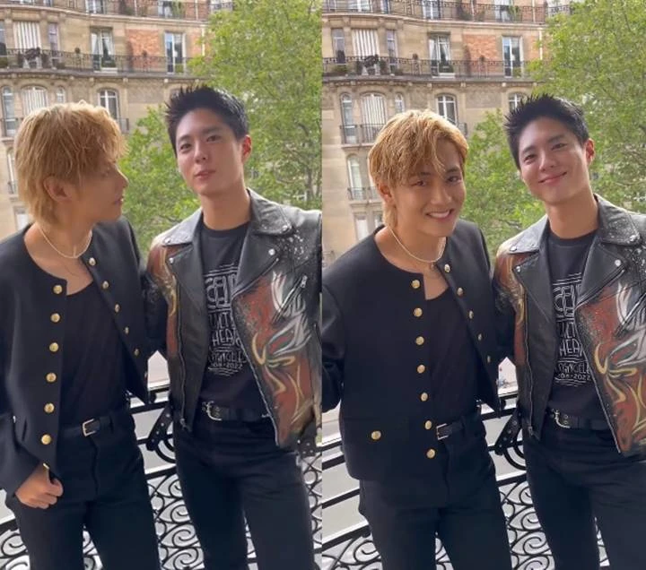 V BTS dan Park Bo Gum Muncul Bareng Usai Acara di Paris Batal Akibat Kerusuhan