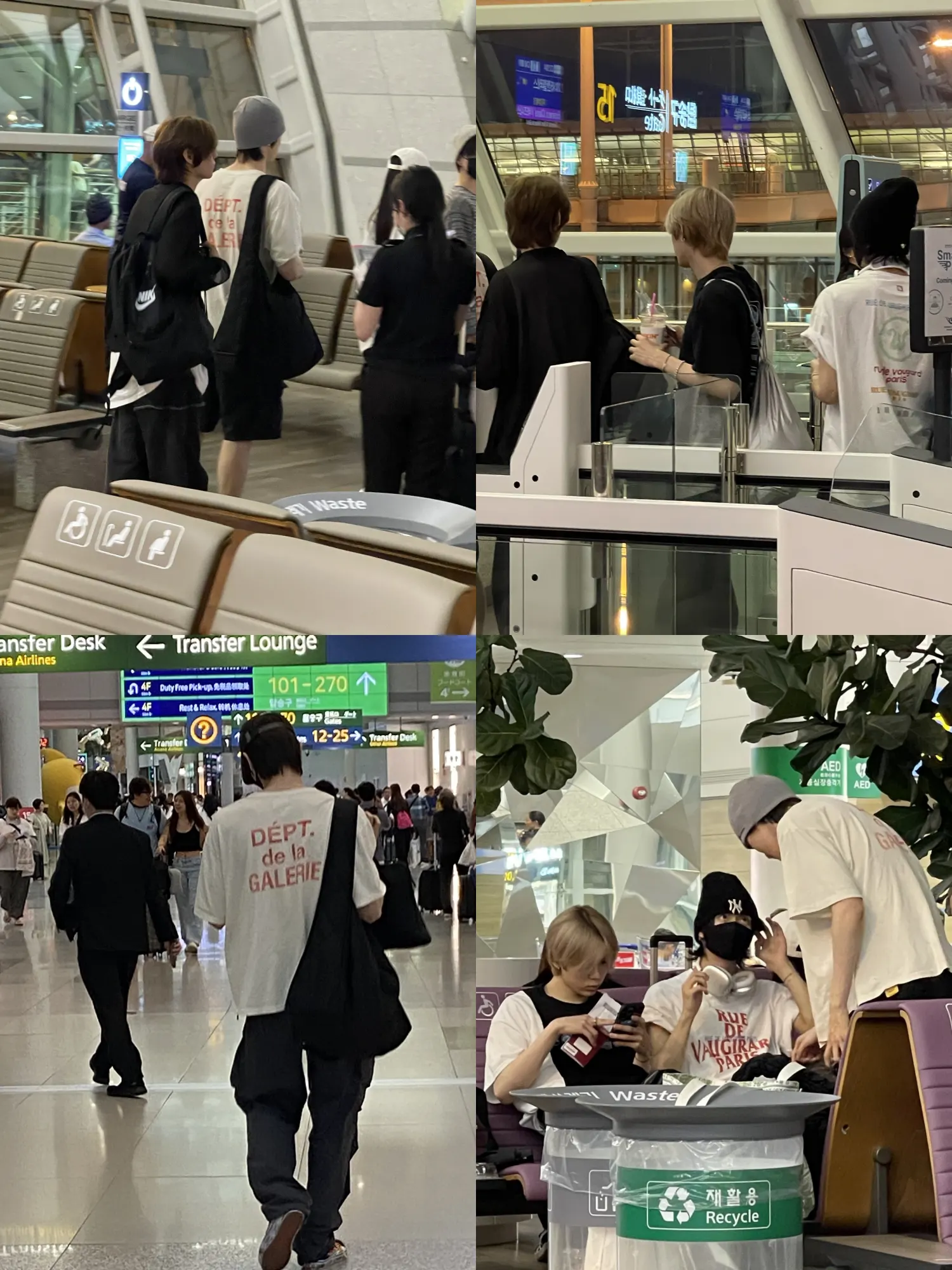Sungchan dan Shotaro bersama SMROOKIES di bandara