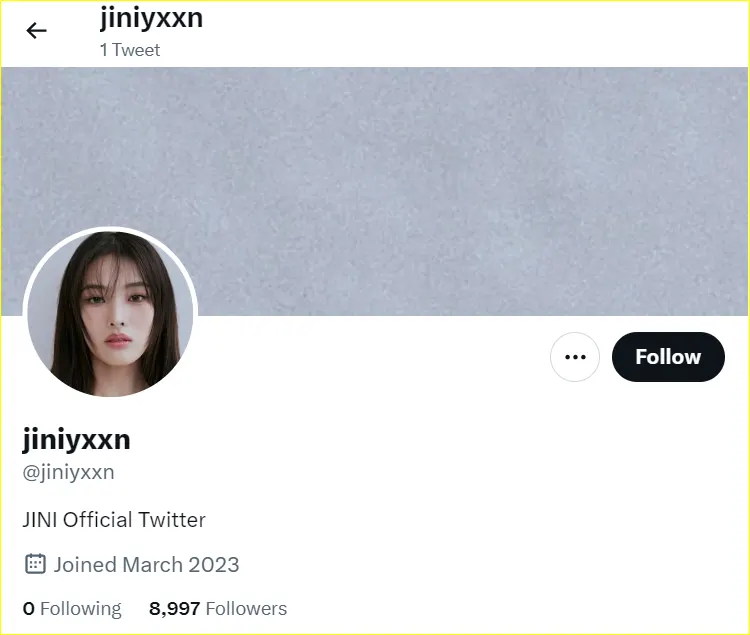 JINI membuka akun Twitter resmi