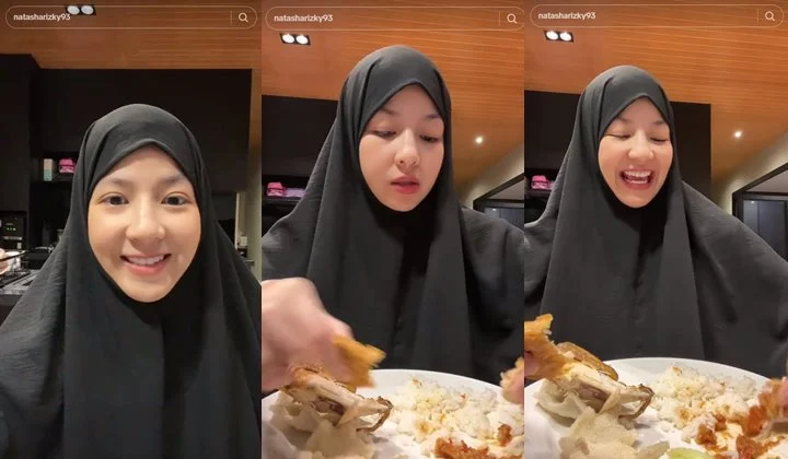 Pakai Gaya Hijab Beda dari Biasa, Natasha Rizky Dipuji Kiyowo