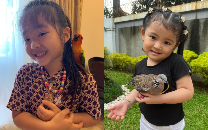 Thania dan Thalia Pelihara Burung
