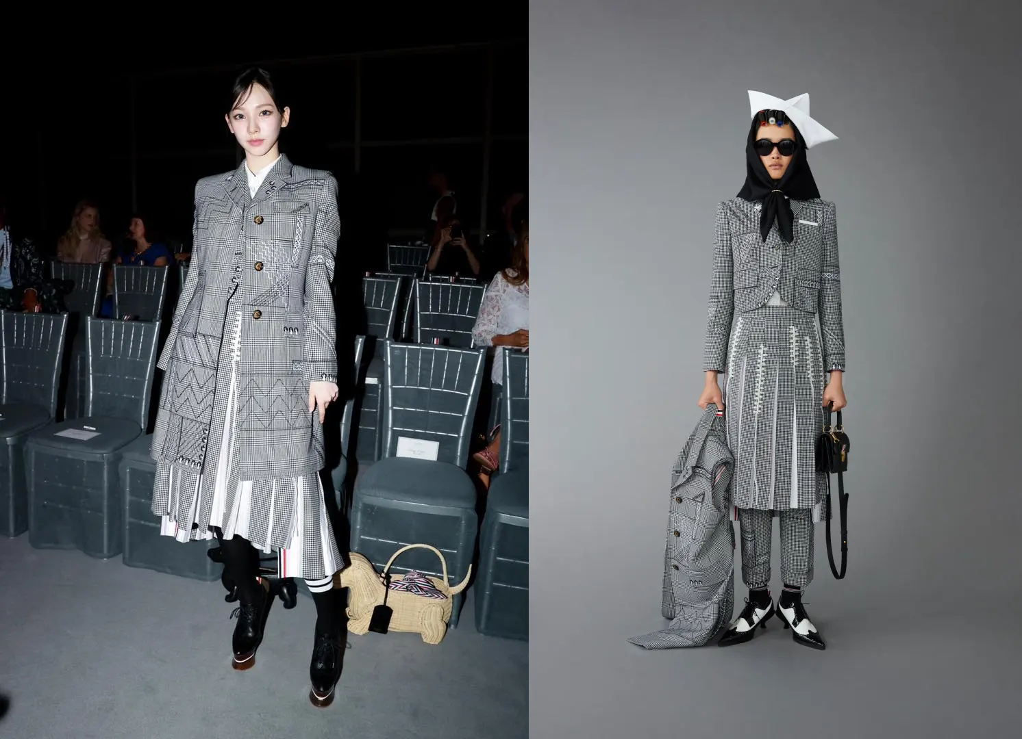 Perbandingan style Karina aespa dan model