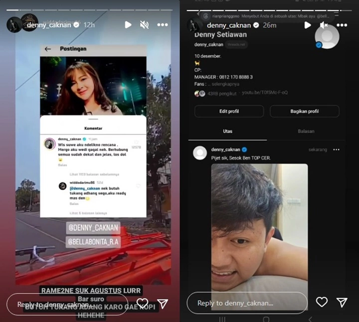 Nikah Besok, Denny Caknan dan Bella Bonita Pamer Persiapan Sebelum Jadi Manten