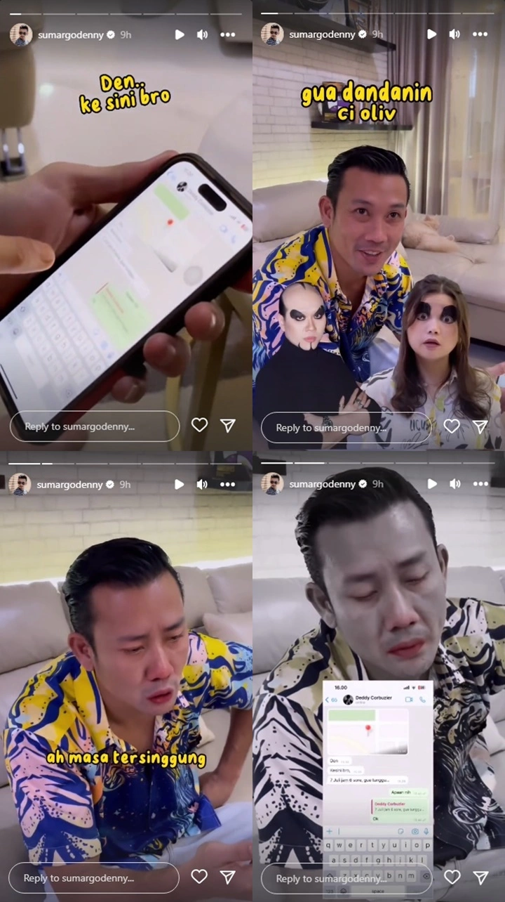 Denny Sumargo Overthinking Usai Mendadak di-Chat Deddy Corbuzier, Apa Isinya?