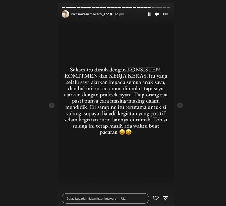 Nikita Mirzani Jelaskan Cara Didik Anak Sulung, Sentil Soal Waktu untuk Pacaran