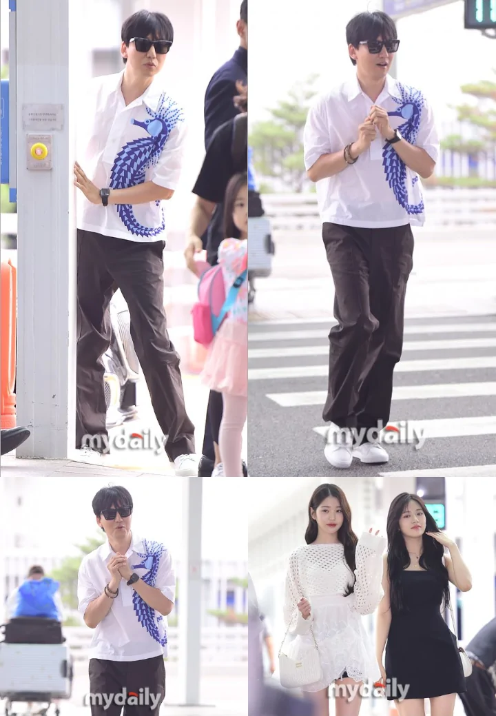 Syok, Kim Nam Gil Sembunyi di Balik Pilar Gara-Gara IVE Begitu Tiba di Bandara